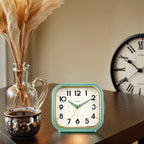 Tinload 4.3" Vintage Retro Analog Alarm Clock, Super Silent Non Ticking Clock - Image 2