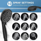 MakeFit Dual Handheld Shower Head Combo, 2-in-1 Rain Shower Heads System 8 Inch - Image 6