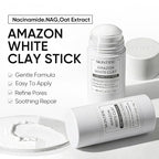 SKINTIFIC Amazonian White Clay Purifying Stick, Deep Clean Pores Mud Mask - Image 3