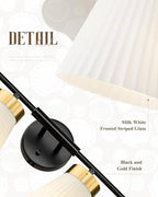 4-Light Bathroom Light Fixture, HWH 32 Inch Vanity Lights Over Mirror, Modern - Image 5