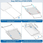 Bathtub Tray for Large Soaking Tub Table Tray Expandable Tub Shelf for Bathtub - Image 7