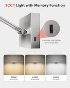 VONLUCE 30" LED Bathroom Vanity Light, 3CCT Modern LED Vanity Lights - Image 2