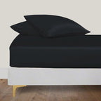 LINENWALAS Fitted Sheet Only Viscose Derived from Bamboo, Bottom Sheet by LINENWALAS