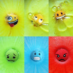 HZEX Large Emotion Face Bath Bombs Set of 6 – Fun Emoji-Inspired Spa Fizzies – - Image 5