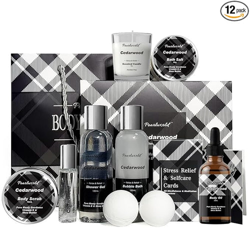 12Pcs Men's Spa Gift Set by PEARLWORLD