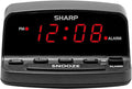 Sharp Digital Alarm Clock with Keyboard Style Controls, Battery Back-up by SHARP