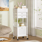 Amazer Bamboo Makeup Organizer Cart - Image 7