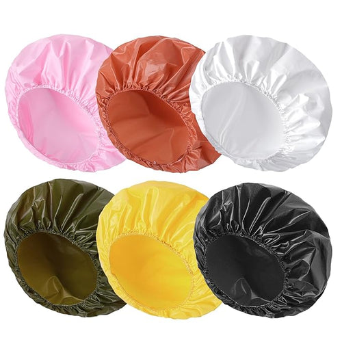 6 PCS Shower Caps for Women, Double Side Waterproof Shower Cap, Reusable by CHFONGDIRECT