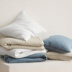 EVERGRACEHOME Cross Stitch Pre-Washed Cotton Quilt Bedding Set King Size - Image 8