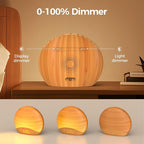 REACHER Natural Wood Grain Sound Machine Sunrise Alarm Clock，26 Nature Inspired - Image 5