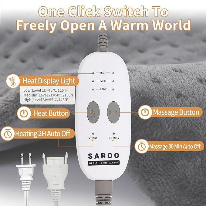 Weighted Massaging Heating Pad, Heating Pads - Image 8