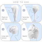 SimpleField 2 Pack Microfiber Hair Towel Wrap - Image 6