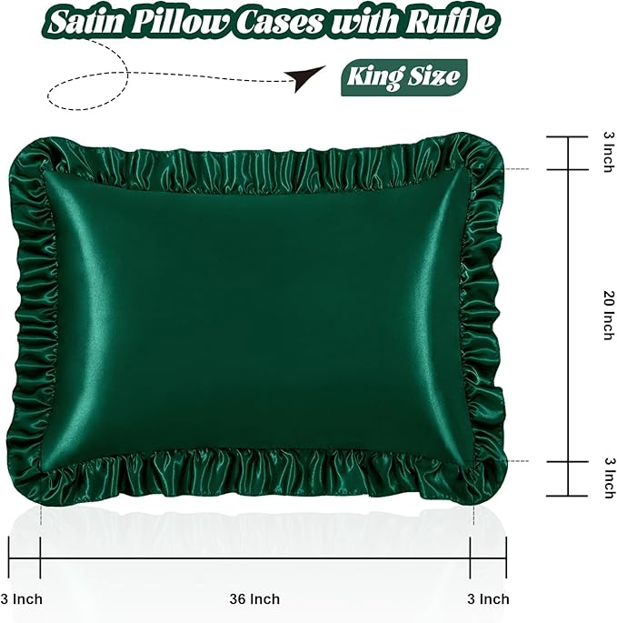 Homiest Ruffle Satin Pillowcase - Image 3