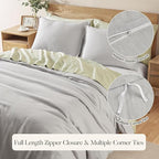 DAPU 100% Linen Duvet Cover Set - Image 4