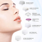COSLUS Facial Cleansing Brush Silicone Face Scrubber: 7 in 1 FBS-D Electric - Image 4