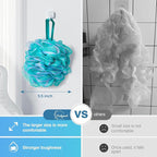DadyMart Shower Loofah Sponge Pouf – XL Exfoliating Bath Puff Body Scrubber - Image 5