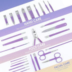 Manicure Set Professional Manicure Kit - 30 in 1 Pedicure Kit Nail Clippers Set - Image 5