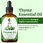 SVA Thyme Essential Oil – 4 Fl Oz – 100% Natural Thyme Oil - Image 2