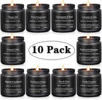 10 Pack Scented Candles for Men, Masculine Candle Gift Set - Image 2