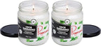 Peppermint Two Pack Odor Eliminating Highly Fragranced Candle - Image 2