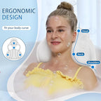 Poemland Bath Pillow for Tub, Luxury Bath Pillow Soft 4d Mesh, Bathtub Pillow - Image 3