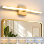 Modern Bathroom Vanity Light 24 inch, Dimmable 5CCT Led Bathroom Light Fixture by Biewalk