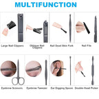 8 PCS Nail Clippers, ONEHERE Premium Manicure Set, Professional Grooming Gift - Image 4