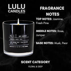 Lulu Candles | Jasmine & Musky Rose | Luxury Scented Soy Jar Candle | Hand - Image 2