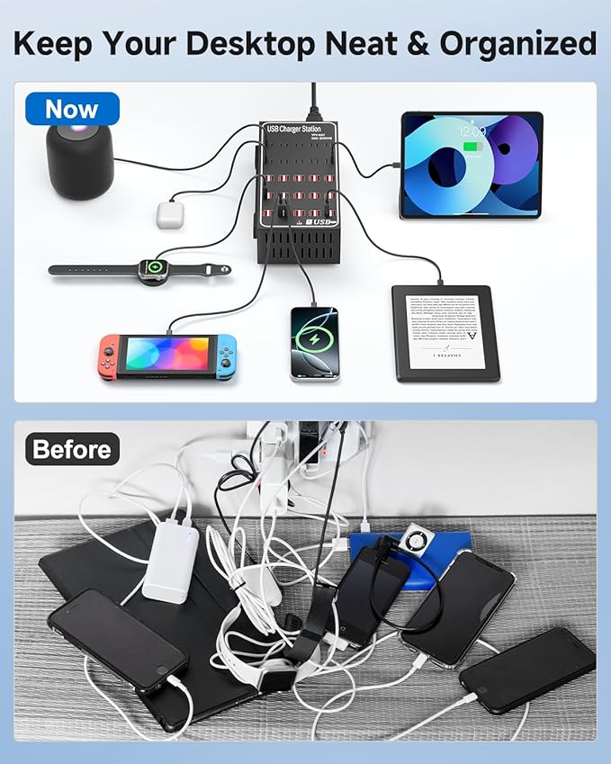 250W USB~c Charging Station, 50 Port USB~C Charger Block, Fast Charging Station - Image 5
