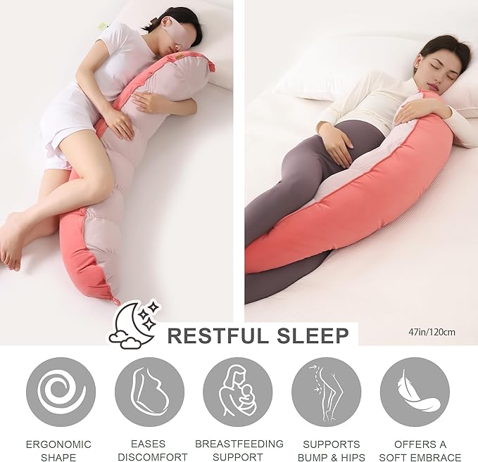 Peallow – Long Round Body Pillow - Image 5
