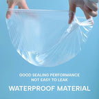 YIZIJIZI 50PCS Disposable Shower Caps, Large Thick Clear Waterproof Shower Cap - Image 6