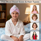 2 Pack Microfiber Hair Towel Wrap - Image 4