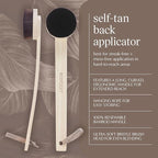 EcoTools Good Tan Self-Tan Back Applicator, Long Handle Back Brush - Image 2