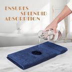 White Classic Navy Blue Hand Towels - Image 5