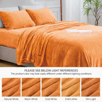 BEDELITE Flannel Sheets Full Size Burnt Orange - Image 9