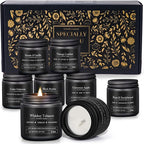 8 Pack Scented Candles for Men, Masculine Candle Gift Set by YMing