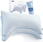 A-Pce Adjustable Pillow, King Size Set of 2 Bed Pillows by A-PceforSeat