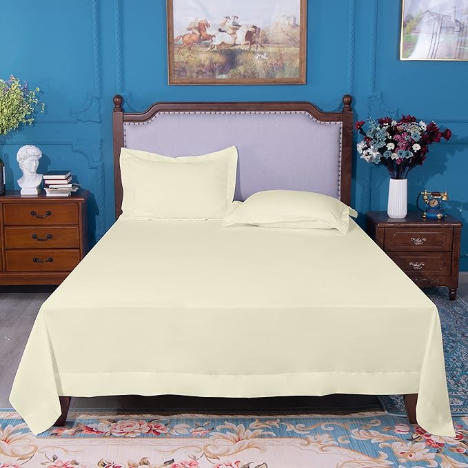 NTBAY California King Flat Sheet Only - Image 4