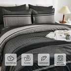 WONGS BEDDING Twin Comforter Set 6 Pieces, Soft Lightweight Micorfiber Bedding - Image 5