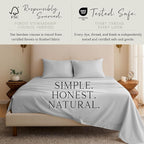 Karissa Mae Cooling Bamboo Viscose Queen Size Pillowcase Set | 100% FSC - Image 4