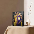 Kobe Bryant Canvas Wall Art Print Poster, Iconic Basketball Player Dual-Era - Image 2