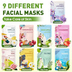 KONEUK 72 Pack Bulk Hydrating Face Masks Skincare, Collagen Sheet Face Mask - Image 4