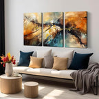 Abstract Wall Canvas Art for Living Room by HUBOSKNCANVASWALLART