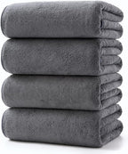 Lumimi Towels 4 Soft Microfiber Bath Towel Set Salon Gym Yoga Travel Super by Lumimi
