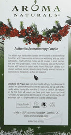 Aroma Naturals Holiday Juniper, Spruce and Basil Essential Oil Pillar Candle - Image 3