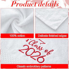 MASHAN Class of 2026 Graduation Hand Towels 3 Pack, 100% Cotton Soft Absorbent - Image 3