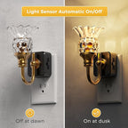 L LOHAS LED Night Lights Plug into Wall, 2 Pack 3000K Soft White LED Floral - Image 2
