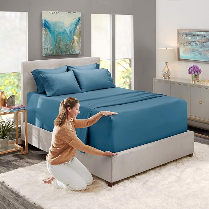 Hearth & Harbor Extra Deep Pocket Queen Sheets Sets - Image 3