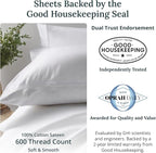 California Design Den Twin Bed Sheets 100% Cotton Sateen, 600 Thread Count - Image 2