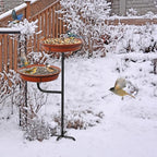 Freestanding Birdbaths Bowl Outdoor, Standing Garden Bird Bath Bird Feeder & - Image 4